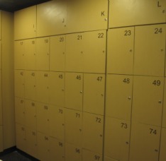 locker room at the most popular gay sauna in Salvador